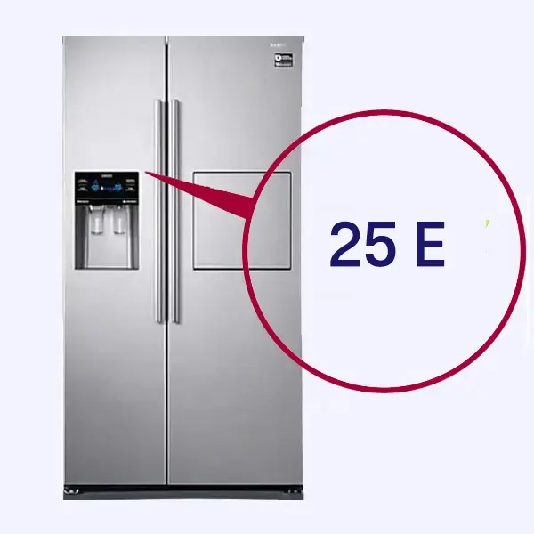ارور 25E یخچال ساید سامسونگ